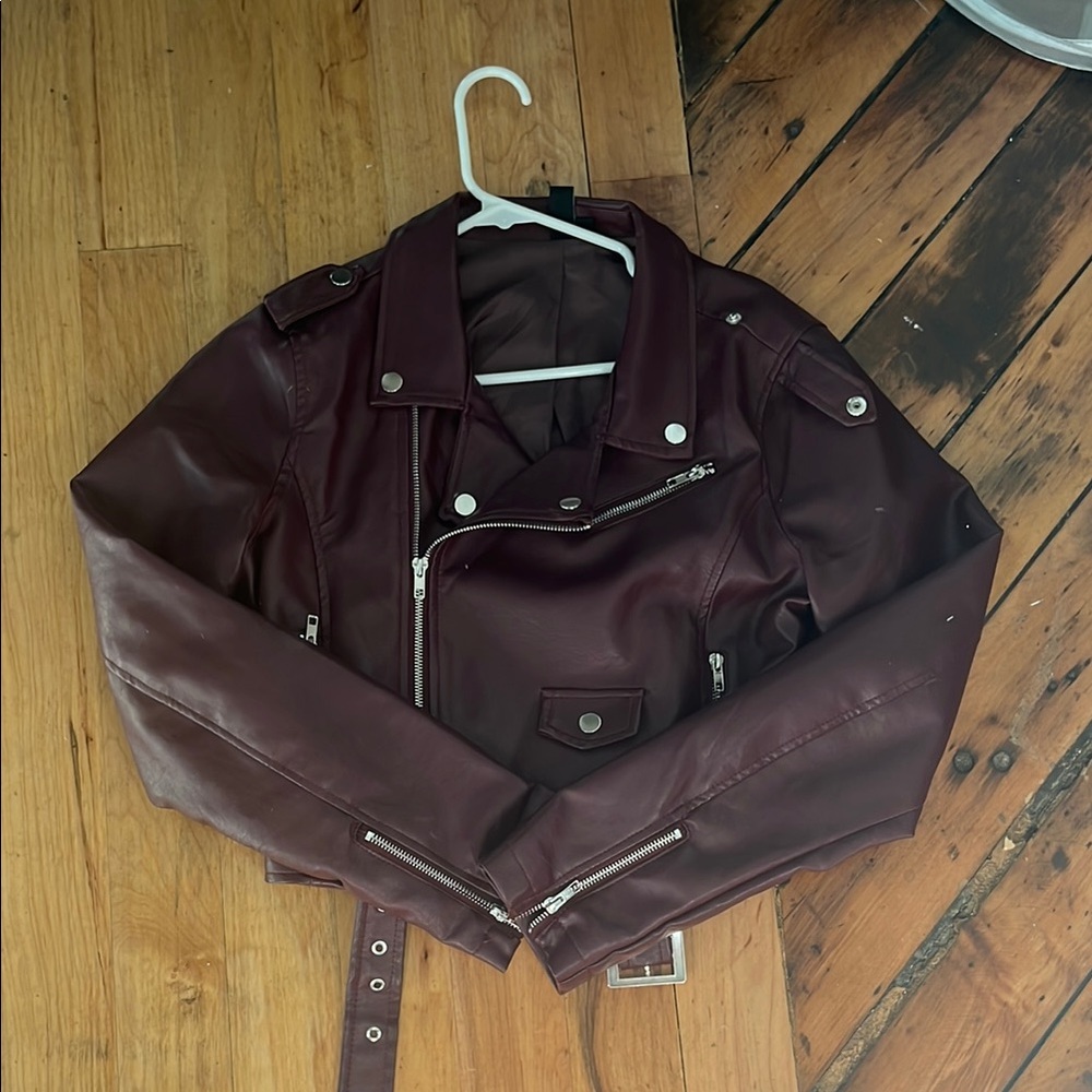 Windsor Brown Leather Jacket Classic Motorcycle Style